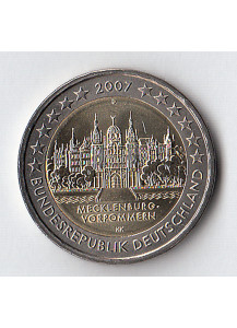 2007 - 2 Euro GERMANIA Mecklenburg-Vorpommern serie dei Paesi tedeschi Fdc